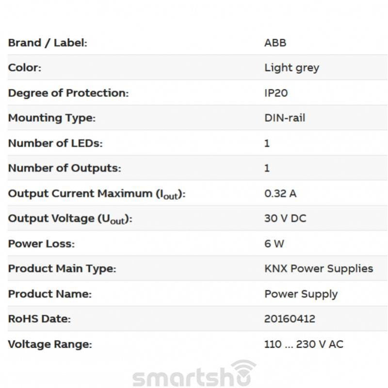منبع تغذیه 320 میلی آمپر ABB کد SV/S30.320.1.1