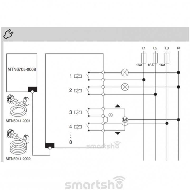 ماژول توسعه دهنده 8 کاناله SpaceLogic اشنایدر کد MTN6805-0008