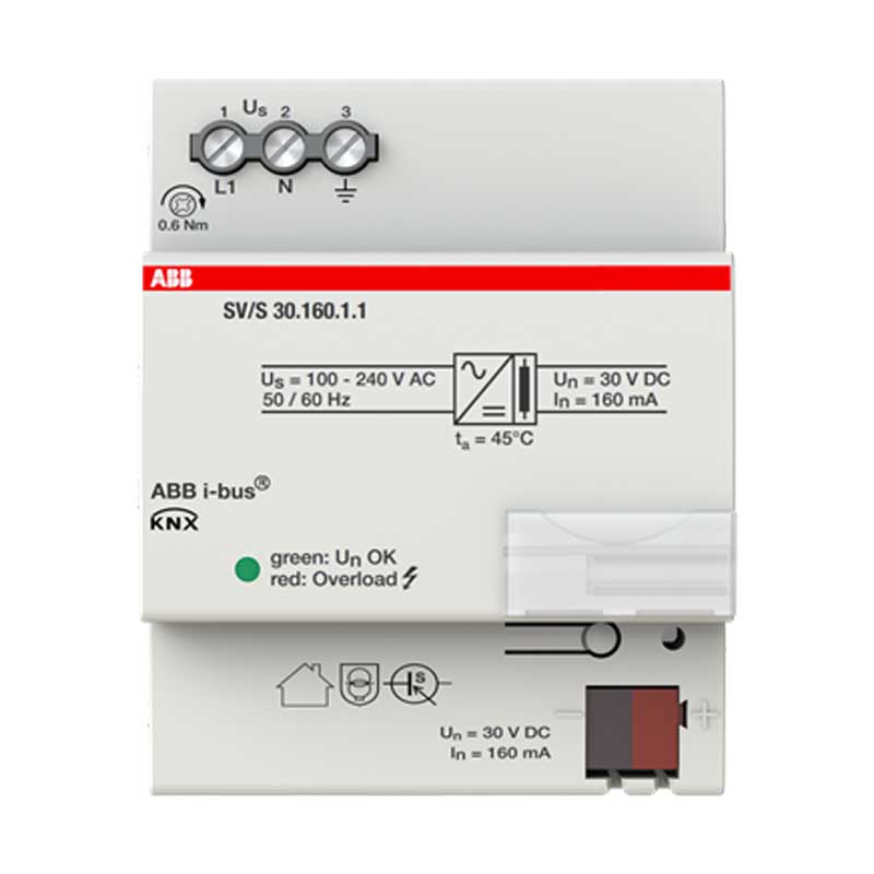 منبع تغذیه 160 میلی آمپر ABB کد SV/S 30.160.1.1