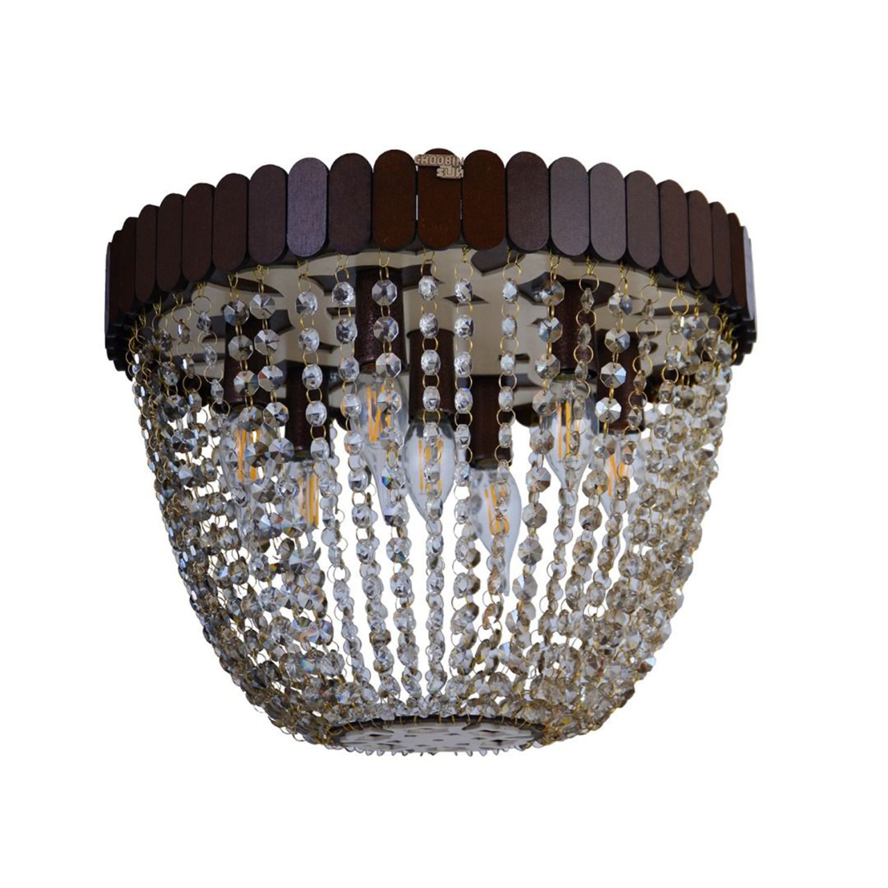 لوستر سقفی کریستالی چوبینسان کد C007-400