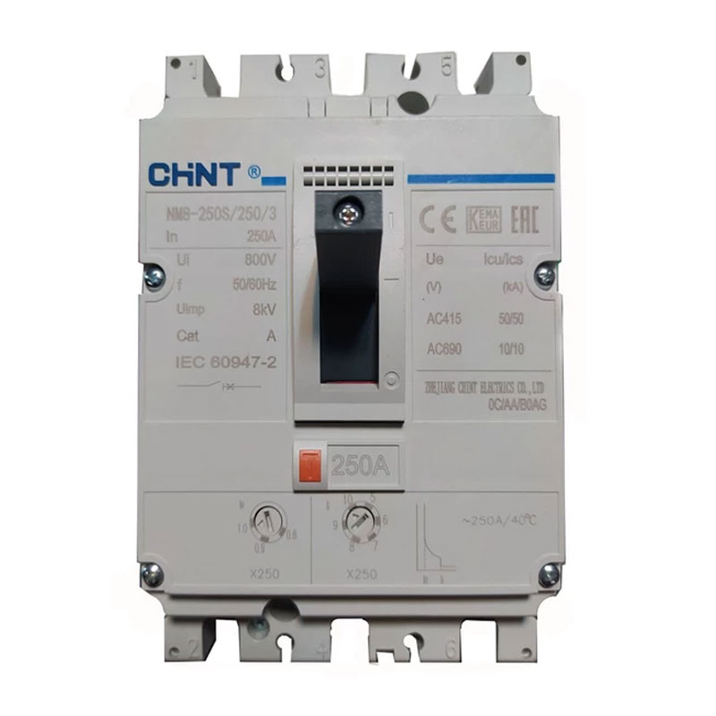 کلید اتوماتیک 250 آمپر چانت مدل NM8-250S