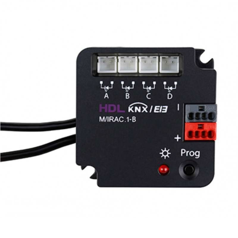 فرستنده 4 کاناله سیگنالهای مادون قرمز به KNX برند HDL کد HDL-M/IRAC.1